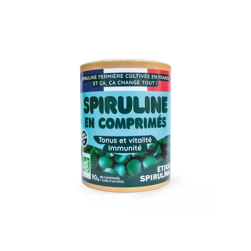 Spiruline Comprimée 90g – Votre Booster Naturel d’Énergie au Quotidien ! | Etika Spirulina Spiruline Comprimée 90g – Votre Booster Naturel d’Énergie au Quotidien ! | Etika Spirulina