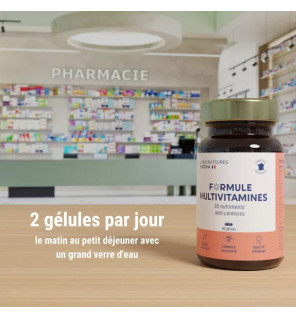 Formule Multivitamines et Minéraux – 30 Nutriments Essentiels | Énergie, Immunité & Antioxydants | Laboratoires Enova