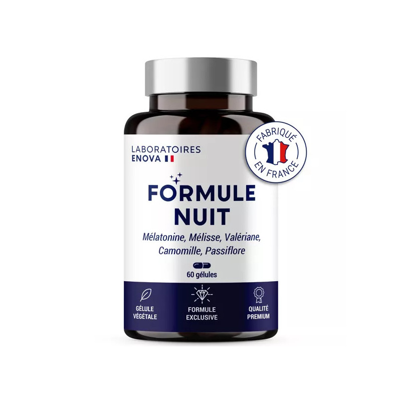 Formule Nuit – Mélatonine & Plantes Relaxantes Formule Nuit – Mélatonine & Plantes Relaxantes