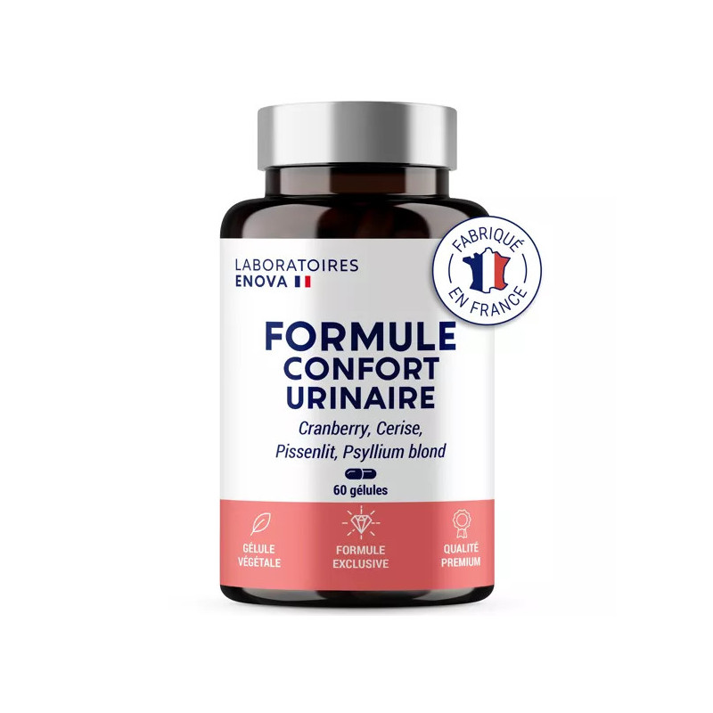 Formule Confort Urinaire 60 gélules - Laboratoires Enova - Drainage & Régulation Formule Confort Urinaire 60 gélules - Laboratoires Enova - Drainage & Régulation