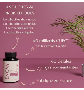 Probiotique Flore Intime - 60 gélules | Équilibre Vaginal | Laboratoires Enova