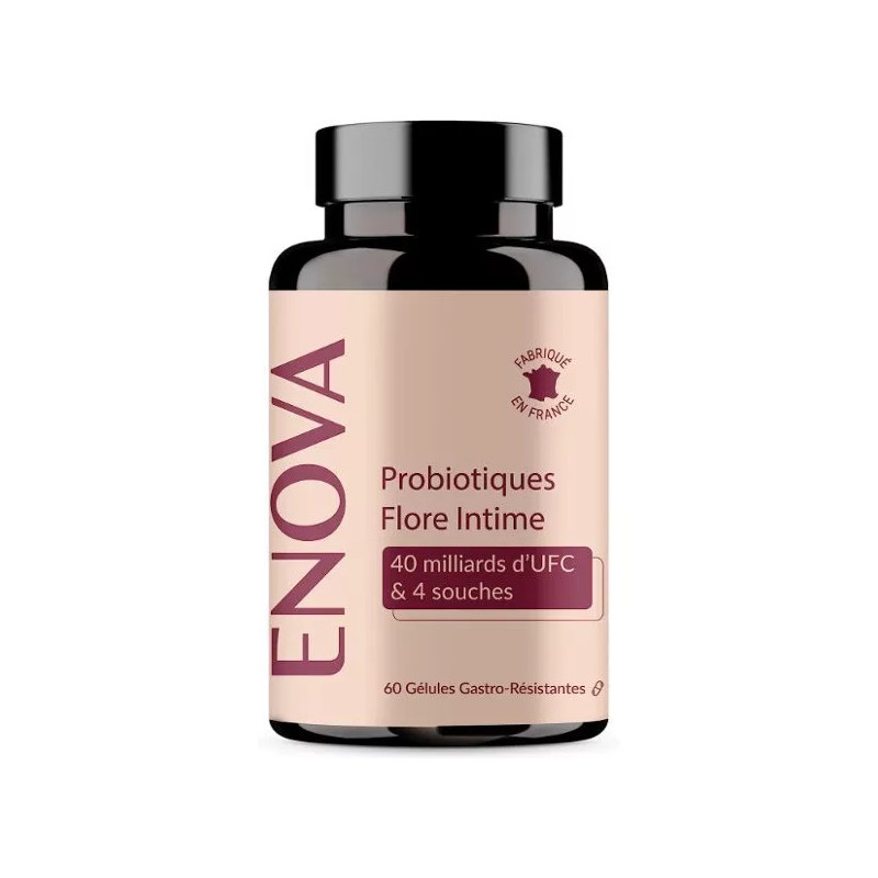 Probiotique Flore Intime - 60 gélules - Laboratoires Enova - Équilibre & Confort Probiotique Flore Intime - 60 gélules - Laboratoires Enova - Équilibre & Confort