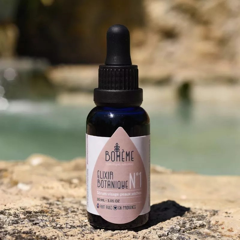 Sérum Bio Élixir Botanique N°1 Peaux Sèches & Sensibles Hydratation & Apaisement Sérum Bio Élixir Botanique N°1 Peaux Sèches & Sensibles Hydratation & Apaisement