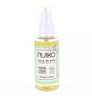 Huile de soin bio à l’amande douce – soin naturel nourrissant et apaisant pour corps, visage et cheveux