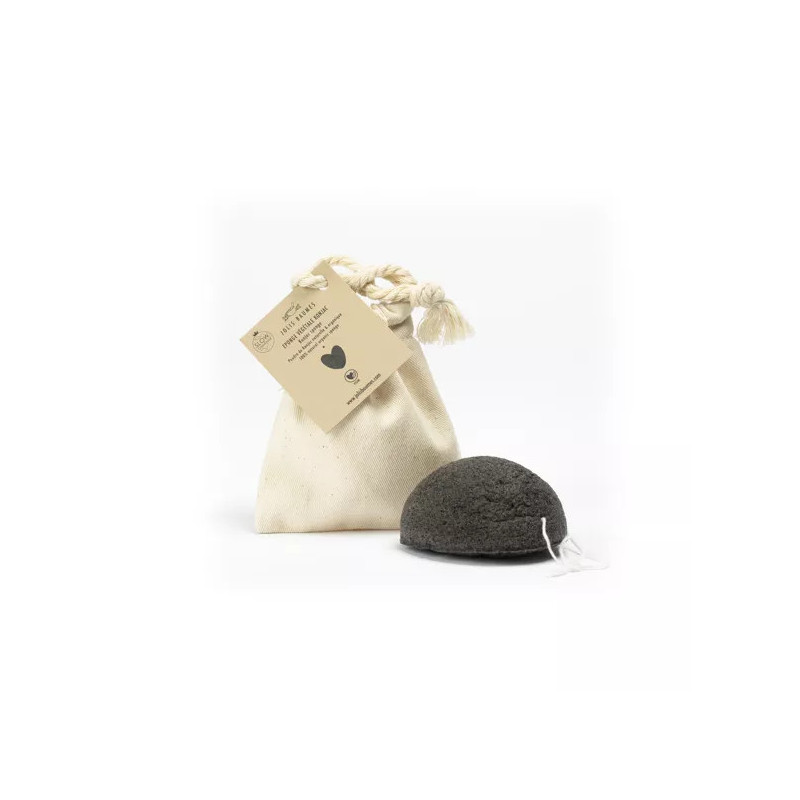 Éponge Konjac au Charbon Actif – Peaux Grasses & à Imperfections Éponge Konjac au Charbon Actif – Peaux Grasses & à Imperfections