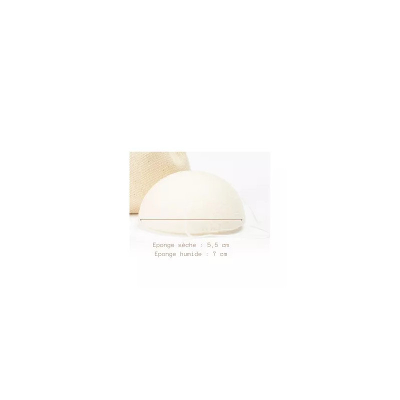 Éponge Konjac Blanche – Nettoyant Visage Naturel Éponge Konjac Blanche – Nettoyant Visage Naturel