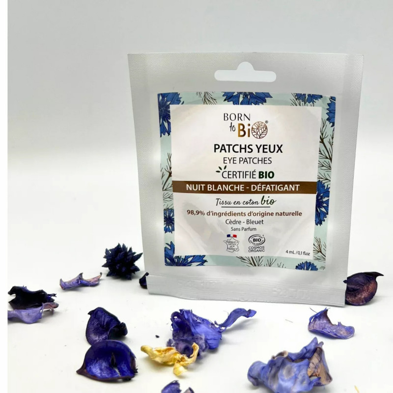 Patchs pour les yeux Nuit Blanche en coton - Certifiés Bio Patchs pour les yeux Nuit Blanche en coton - Certifiés Bio