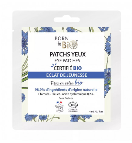 Patchs yeux Éclat de Jeunesse en coton - Certifiés Bio