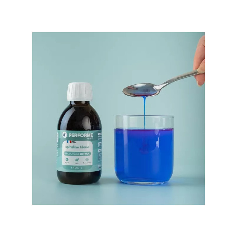 Spiruline Bleue concentrée à 6000 mg/l en Phytocyanine Spiruline Bleue concentrée à 6000 mg/l en Phytocyanine